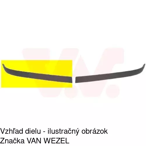 Spojler predného nárazníka 555625-2 /POLCAR/ - obr. 1