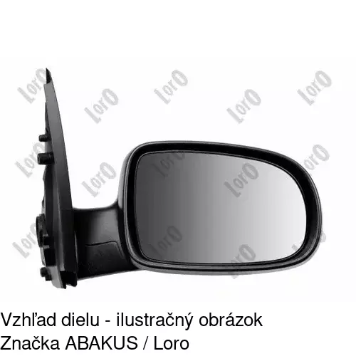 Vonkajšie zrkadlo 5556525M /POLCAR/ - obr. 2