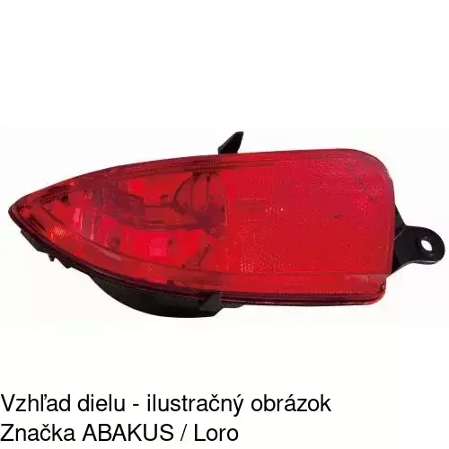 Hmlové svetlo - zadné 5556980E /POLCAR/ - obr. 5