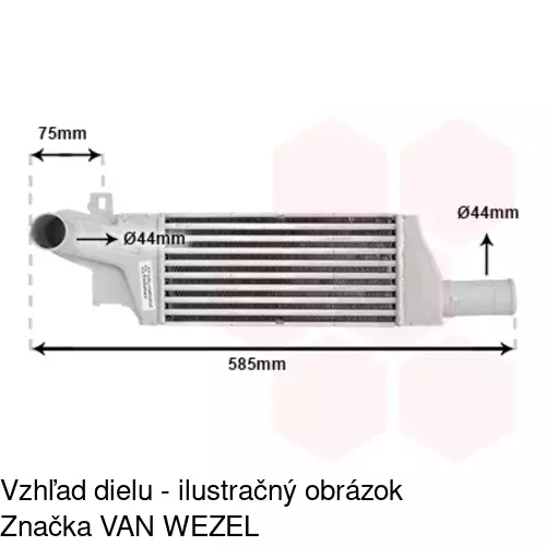 Chladiče vzduchu (Intercoolery) 5556J8-1 /POLCAR/ - obr. 4