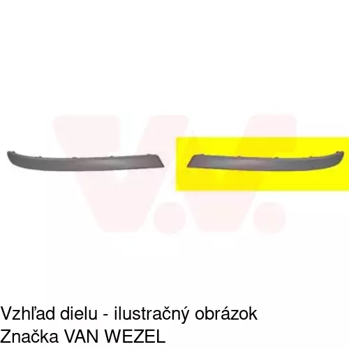 Lišta nárazníka 555707-5 /POLCAR/ - obr. 1