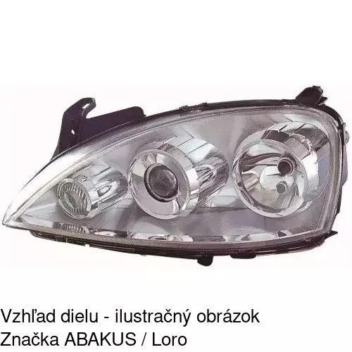 Hlavný reflektor 5557103E /POLCAR/ - obr. 4