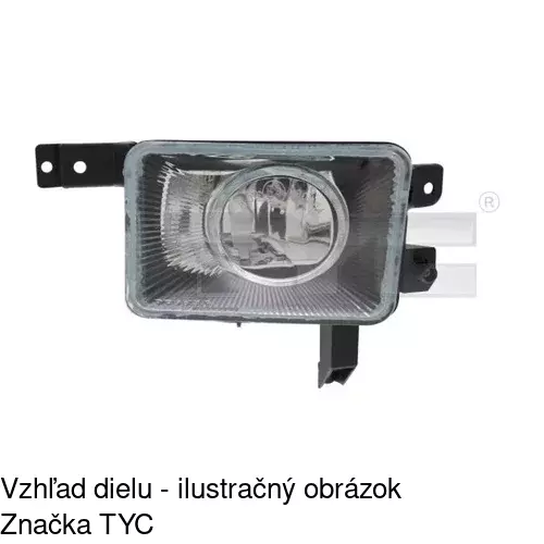 Hmlové svetlo - predné POLCAR 555729-E