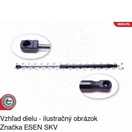 Plynová pružina 5558AB /POLCAR/ - obr. 4