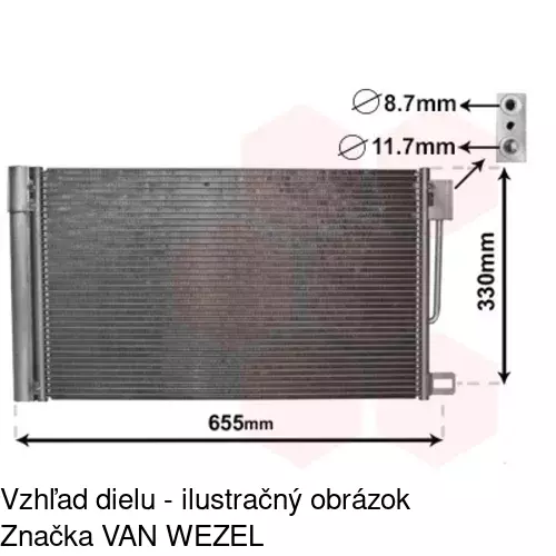 Chladiče klimatizácie 5558K8C1S /POLCAR/ - obr. 4