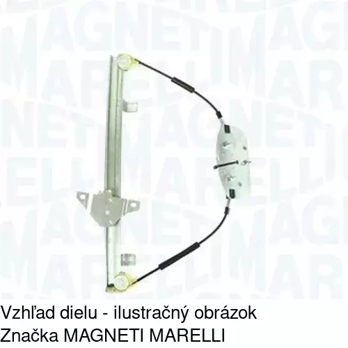 Elektrický mechanizmus okna dverí 5558PSE6 /POLCAR/ - obr. 1