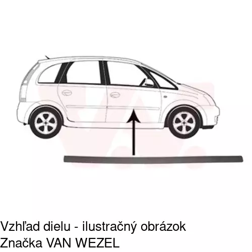 Lišta dverí POLCAR 55590032