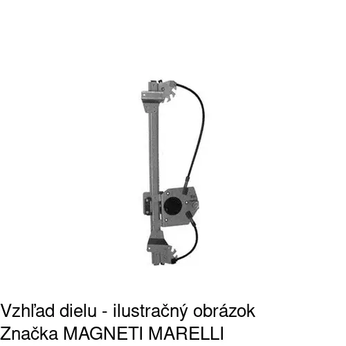 Mechanizmus sťahovania okna elektrický bez motora 5559PSG4 /POLCAR/ - obr. 2
