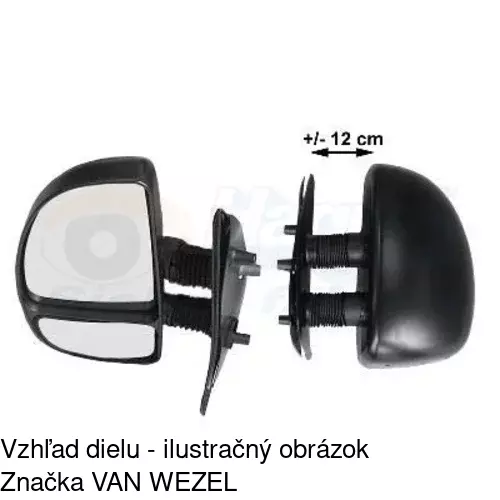 Vonkajšie zrkadlo 5702523M /POLCAR/ - obr. 3