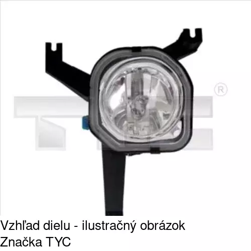 Hmlové svetlo - predné POLCAR 5708291U