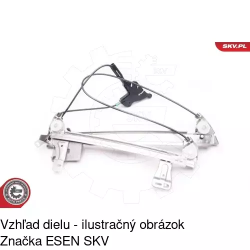 Mechanizmus sťahovania okna elektrický bez motora 5710PSG9 /POLCAR/ - obr. 3