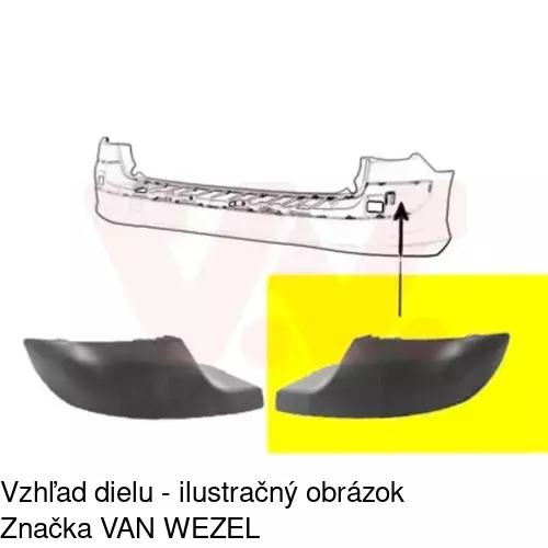 Lišta nárazníka 57129612 /POLCAR/ - obr. 1