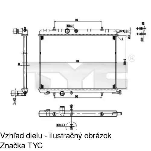 Chladiče vody 572308A7 /POLCAR/ - obr. 1