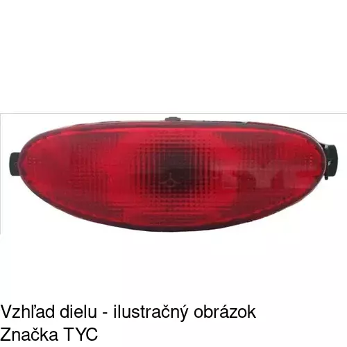 Hmlové svetlo - zadné POLCAR 572397-S