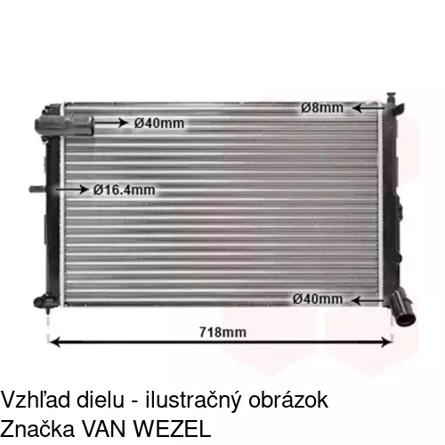 Chladiče vody 576508A7 /POLCAR/ - obr. 1