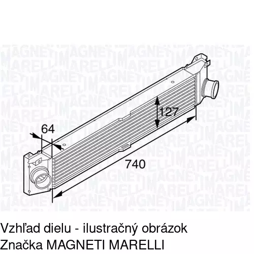 Chladiče vzduchu (Intercoolery) 5770J82X /POLCAR/ - obr. 3
