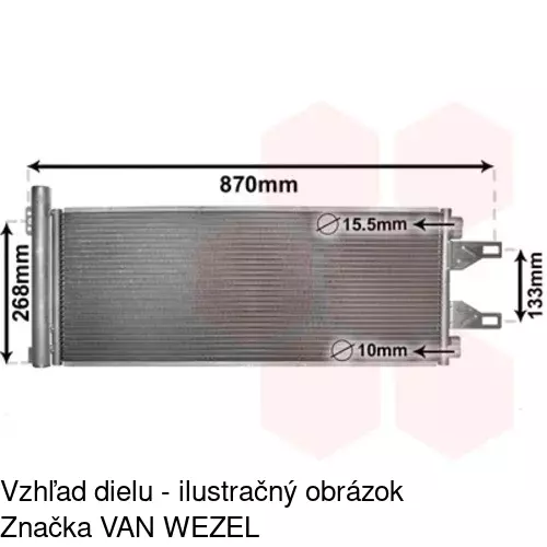 Chladiče klimatizácie 5770K82X /POLCAR/ - obr. 3