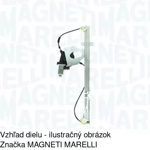 Mechanizmus sťahovania okna elektrický bez motora 5770PSG2 /POLCAR/ - obr. 2