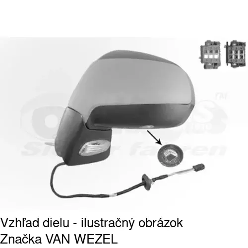 Vonkajšie zrkadlo 5780515E /POLCAR/ - obr. 4