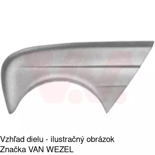 Predný blatník POLCAR 600002