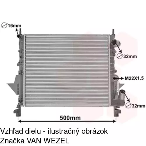 Chladiče vody 600308-1 /POLCAR/ - obr. 3