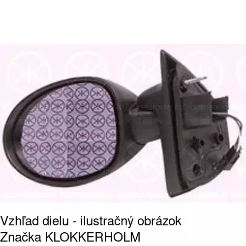 Vonkajšie zrkadlo 6003524M /POLCAR/ - obr. 2