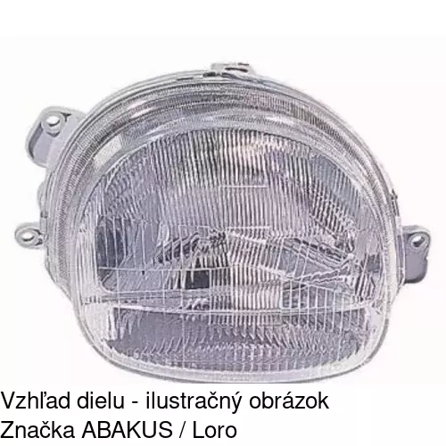 Hlavný reflektor 6004105E /POLCAR/ - obr. 1