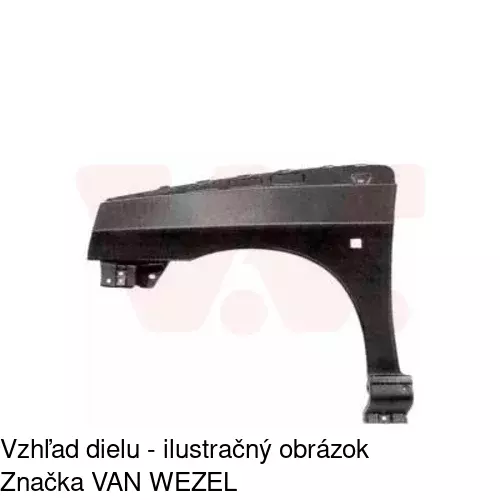 Predný blatník POLCAR 600602