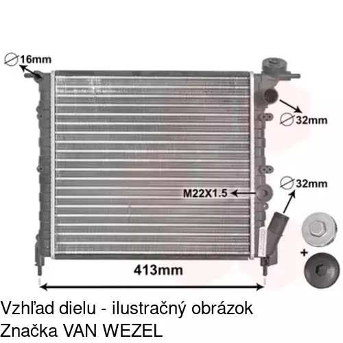Chladiče vody 600608-1 /POLCAR/ - obr. 3