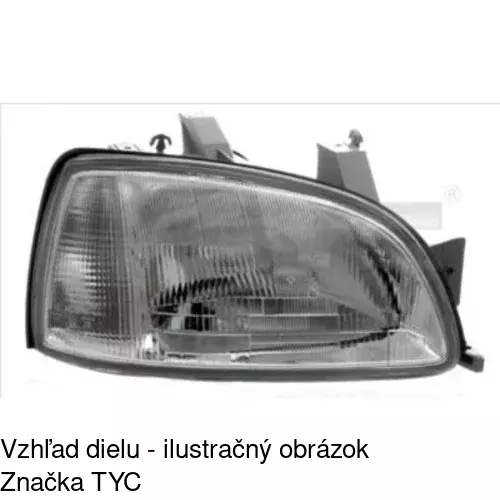 Hlavný reflektor POLCAR 6006104E
