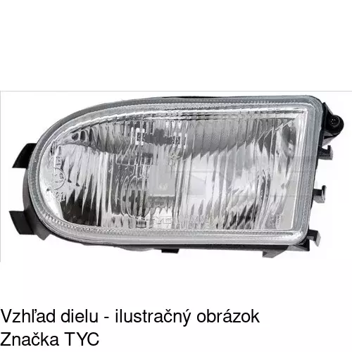 Hmlové svetlo - predné POLCAR 600729-1