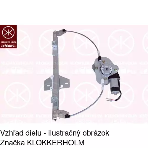 Elektrický mechanizmus okna dverí POLCAR 6007PSE5
