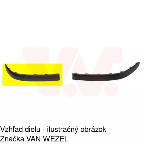 Lišta nárazníka 601107-5 /POLCAR/ - obr. 1