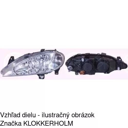Hlavný reflektor 6011102E /POLCAR/ - obr. 1