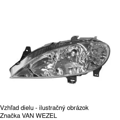 Hlavný reflektor 6011102E /POLCAR/ - obr. 4