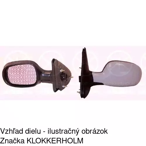 Vonkajšie zrkadlo 6011514M /POLCAR/ - obr. 3