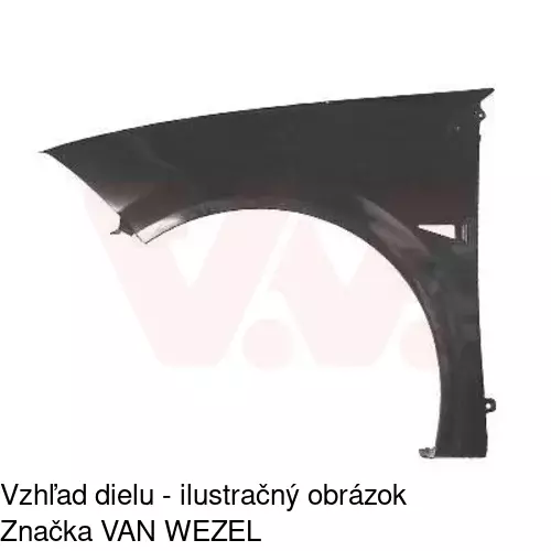 Predný blatník 601201-J /POLCAR/ - obr. 2
