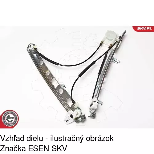 Mechanizmus sťahovania okna elektrický bez motora 6012PSG6E /POLCAR/ - obr. 1