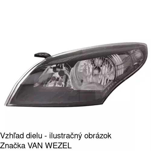 Hlavný reflektor 6014096E /POLCAR/ - obr. 3