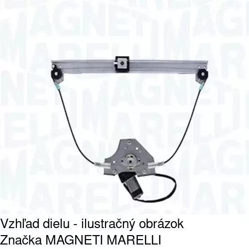 Elektrický mechanizmus okna dverí 6015PSE3 /POLCAR/ - obr. 2