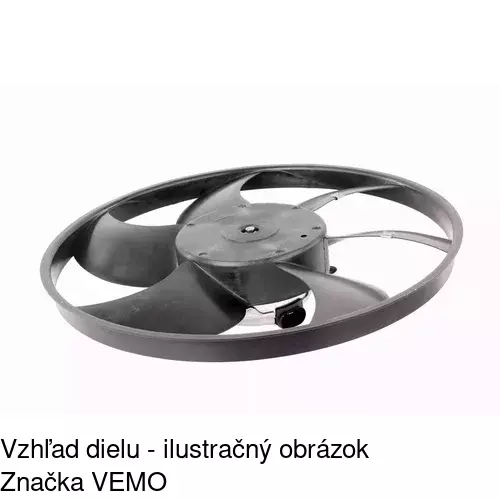 Ventilátor bez krytu / podpery 601623U1 /POLCAR/ - obr. 3