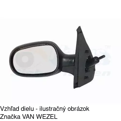 Vonkajšie zrkadlo 6016511E /POLCAR/ - obr. 5