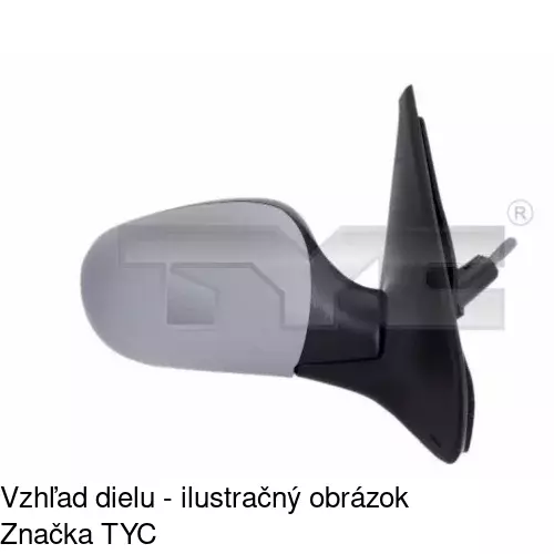 Vonkajšie zrkadlo 6016524E /POLCAR/ - obr. 4