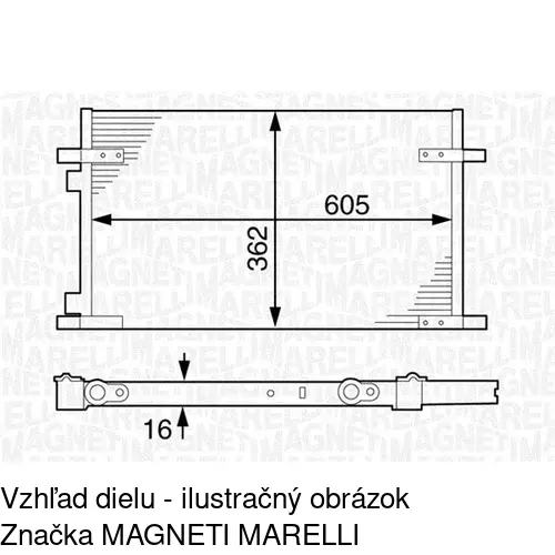Chladiče klimatizácie 6032K8C2S /POLCAR/