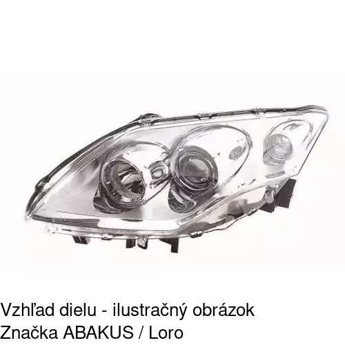 Hlavný reflektor 6039095E /POLCAR/ - obr. 2