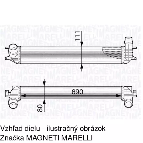 Chladiče vzduchu (Intercoolery) POLCAR 6039J82X