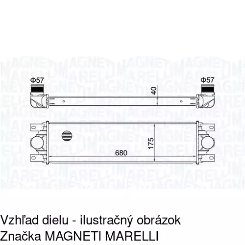 Chladiče vzduchu (Intercoolery) POLCAR 6041J81X