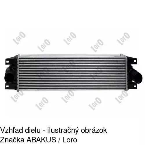 Chladiče vzduchu (Intercoolery) 6041J81X /POLCAR/ - obr. 2