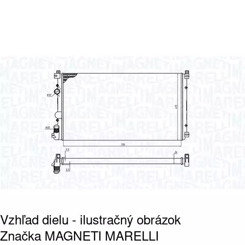 Chladiče vody 604208-1 /POLCAR/ - obr. 1