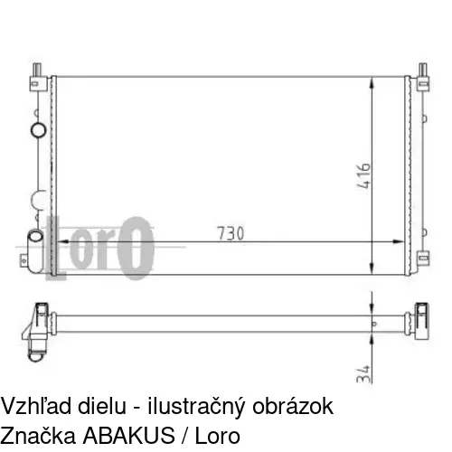 Chladiče vody 604208A2 /POLCAR/ - obr. 5